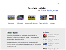 Tablet Screenshot of bosscher-advies.nl